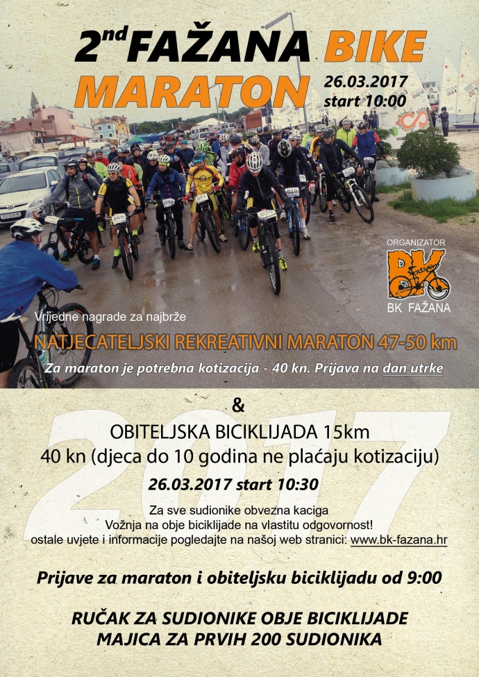 Second Fažana Marathon and Family Bicycle Race this March!