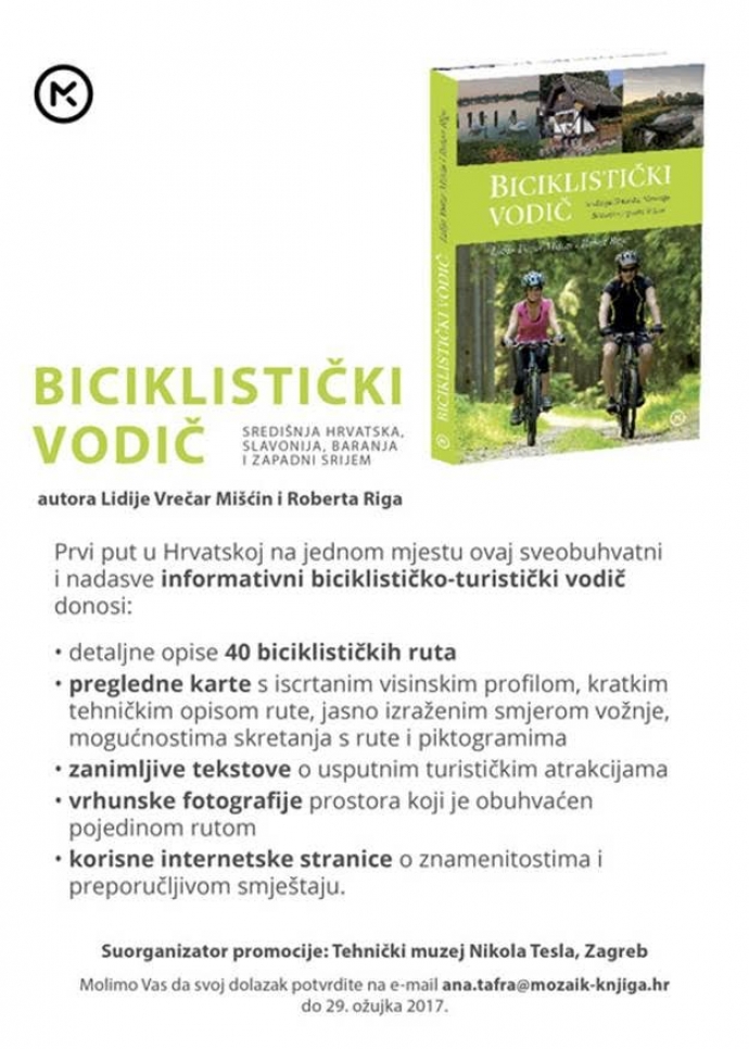 Book Promotion for First Comprehensive Cycling Guide in Croatia to be held in Zagreb!
