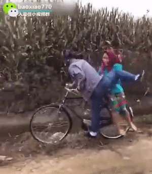 International Cycling Lessons: How NOT to Transport Your Wife